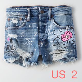 アメリカンイーグル(American Eagle)の新品❣️アメリカンイーグル　AEOビンテージ ハイライズショーティー(ショートパンツ)