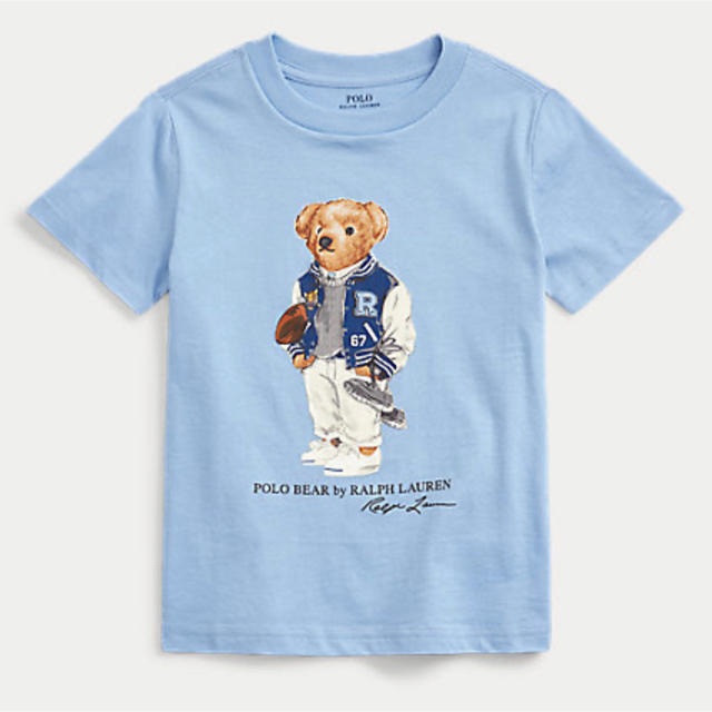 POLO RALPH LAUREN(ポロラルフローレン)の新品 Ralph Lauren フットボール ベア Tシャツ キッズ/ベビー/マタニティのキッズ服男の子用(90cm~)(Tシャツ/カットソー)の商品写真