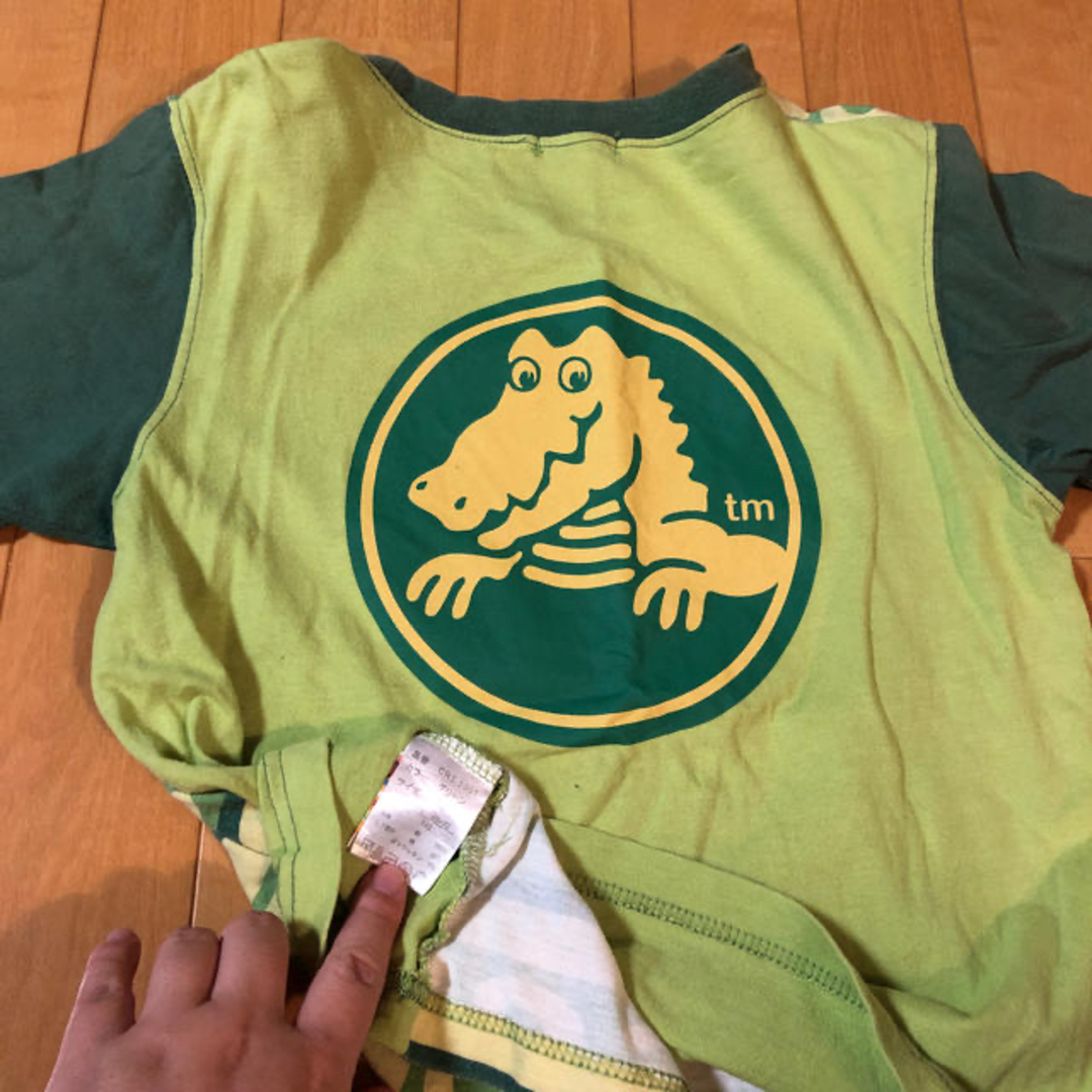 crocs(クロックス)のキッズ　ボーイズ  Tシャツ 半袖　140 黄緑　クロックス キッズ/ベビー/マタニティのキッズ服男の子用(90cm~)(Tシャツ/カットソー)の商品写真