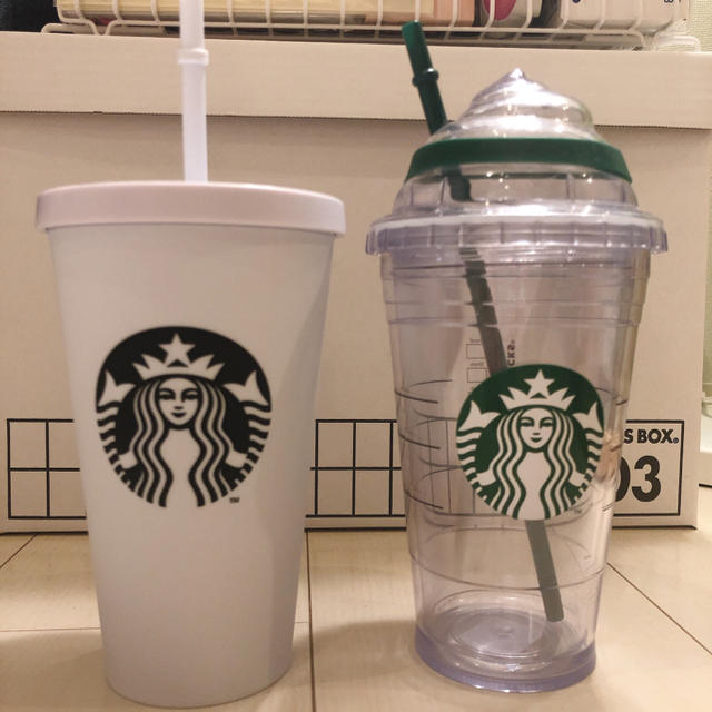 Starbucks Coffee(スターバックスコーヒー)の★未使用★スターバックス　ロゴコールドカップタンブラー インテリア/住まい/日用品のキッチン/食器(タンブラー)の商品写真