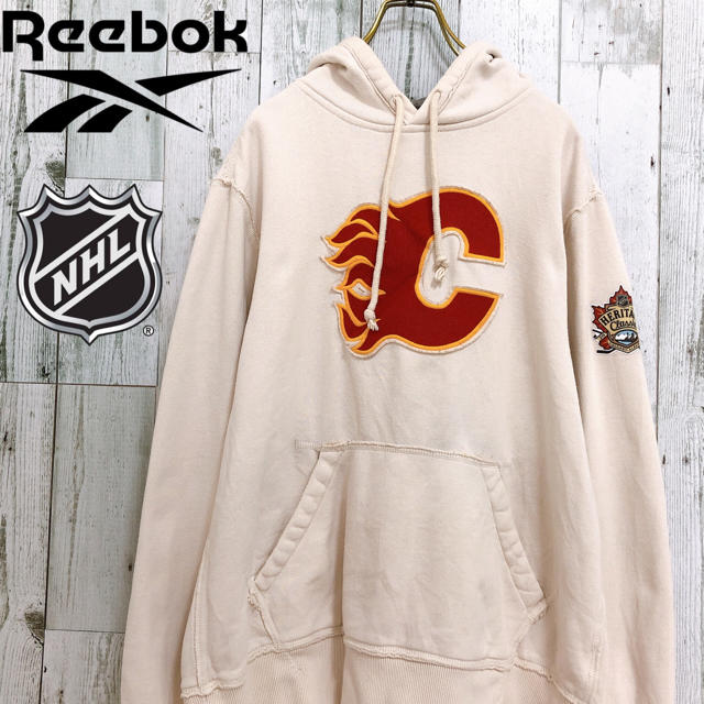 リーボック×NHL ビッグロゴ スウェットパーカー | フリマアプリ ラクマ