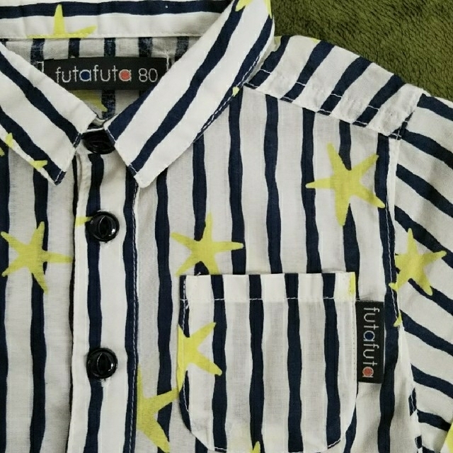 futafuta(フタフタ)のシャツ   ブラウス   サイズ80 キッズ/ベビー/マタニティのベビー服(~85cm)(シャツ/カットソー)の商品写真