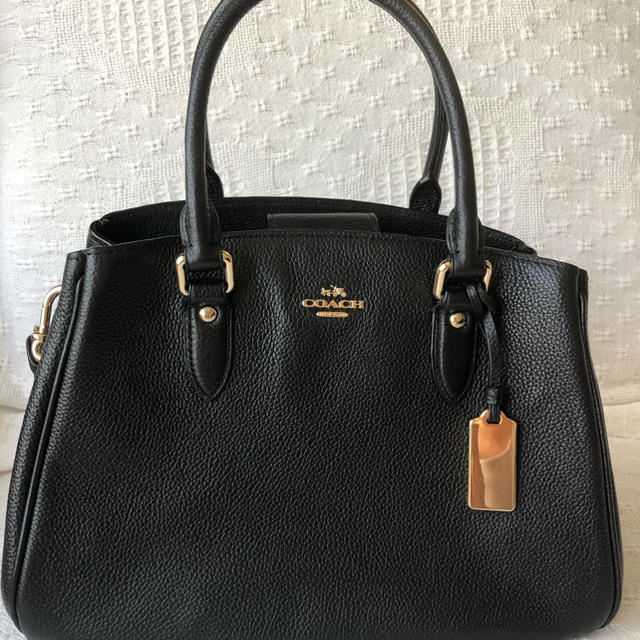 COACH ミニ エンパイア キャリーオールポリッシュドペブルドレザー36008