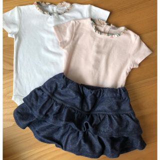 バーバリー(BURBERRY)のバーバリートップス〔12M &18M 〕スタイ付き！(Ｔシャツ)