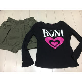 ロニィ(RONI)のRONIのロンT  サイズS  ショートパンツ(Tシャツ/カットソー)