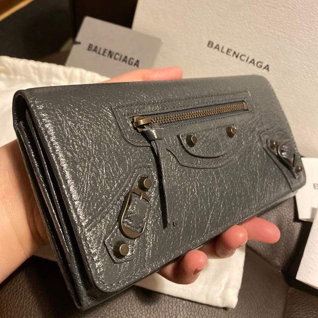 専用　BALENCIAGA バレンシアガ 長財布 ザ・マネー　グレー 3