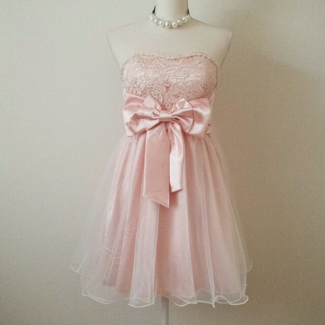 新品♥パーティーミニドレス♡ピンク レディースのフォーマル/ドレス(ミニドレス)の商品写真