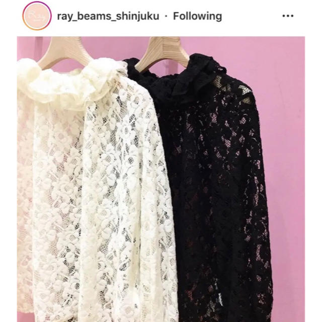 one after another NICE CLAUP(ワンアフターアナザーナイスクラップ)のRay Beams ❤︎ レーストップス レディースのトップス(シャツ/ブラウス(長袖/七分))の商品写真