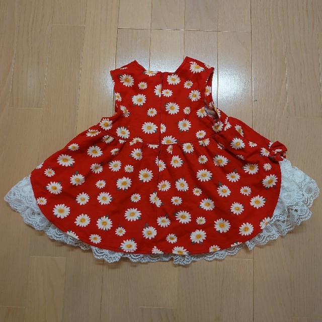 フラワープリント・ワンピース(95サイズ) キッズ/ベビー/マタニティのキッズ服女の子用(90cm~)(ワンピース)の商品写真