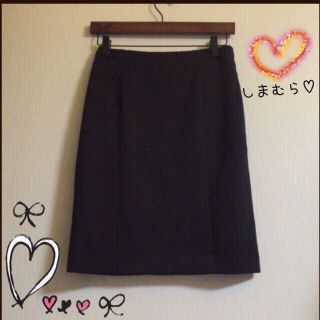 シマムラ(しまむら)のしまむら♡ Black 膝丈スカート(ひざ丈スカート)