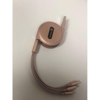 USB 充電 ケーブル 充電器 【ピンクゴールド】 (その他)