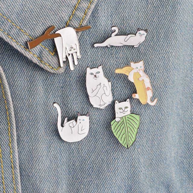 リップンディップ Ripndip 猫 ねこピンバッジ ６コセット 031 その他のペット用品(猫)の商品写真