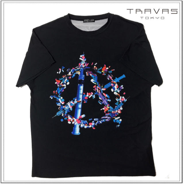 送料込み TRAVAS TOKYO ピンク プードル プリント BIG Tシャツ