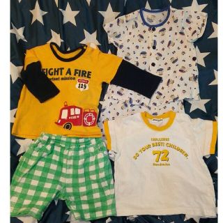 ムージョンジョン(mou jon jon)の80サイズ 男の子向き洋服4点セット (Ｔシャツ)