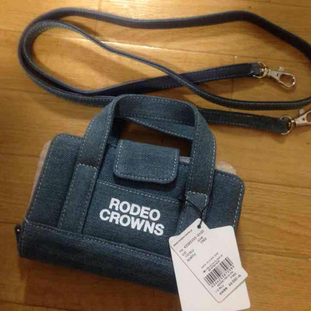 RODEO CROWNS(ロデオクラウンズ)の 赤 デニム 2点セット レディースのファッション小物(財布)の商品写真