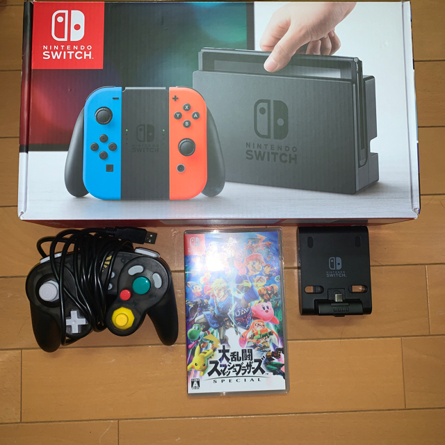 Nintendo Switch(ニンテンドースイッチ)のswitch スマブラセット エンタメ/ホビーのゲームソフト/ゲーム機本体(家庭用ゲーム機本体)の商品写真