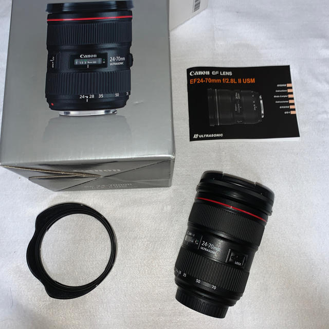 CANON EF24-70mm F2.8L II USM レンズプロテクター付き