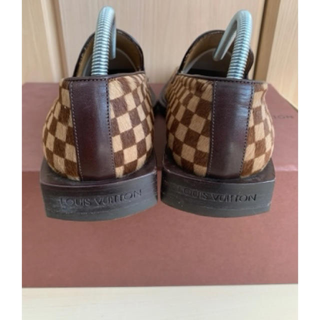 LOUIS VUITTON(ルイヴィトン)の定価13万円 美品！　ルイヴィトン ダミエ ハラコ 男性ローファー  メンズの靴/シューズ(ドレス/ビジネス)の商品写真