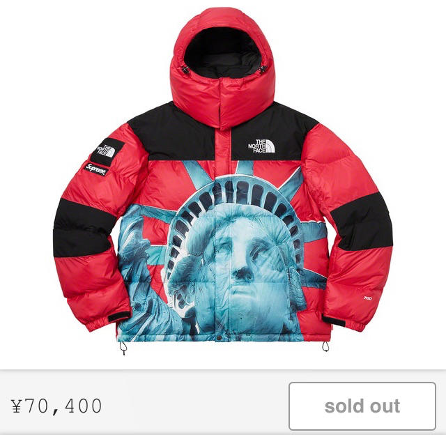 高級感 NORTH THE - Supreme FACE/Supreme jacket baltro ダウン