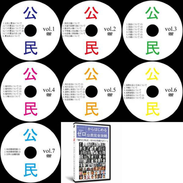 【サントップ 】中学受験社会公民DVD全7枚