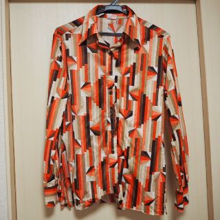 【USED】レトロ柄シャツ(シャツ/ブラウス(長袖/七分))