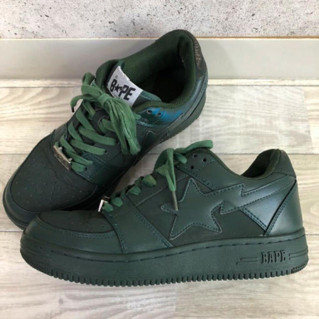 A BATHING APE(アベイシングエイプ)のBAPESTA ベイプスタ グリーン AF-1 メンズの靴/シューズ(スニーカー)の商品写真