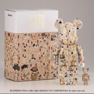 メディコムトイ(MEDICOM TOY)の即日BE@RBRICK 歌川国芳 「猫飼好五十三疋」 100% & 400%(その他)