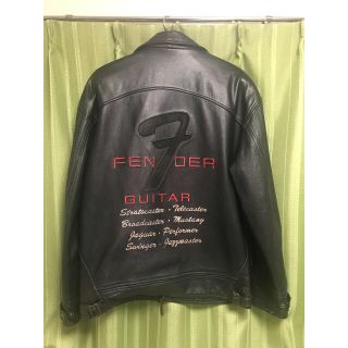 フェンダー(Fender)のfender  ジャケット　ライブなどに　フェンダー　皮　革　　古着(レザージャケット)