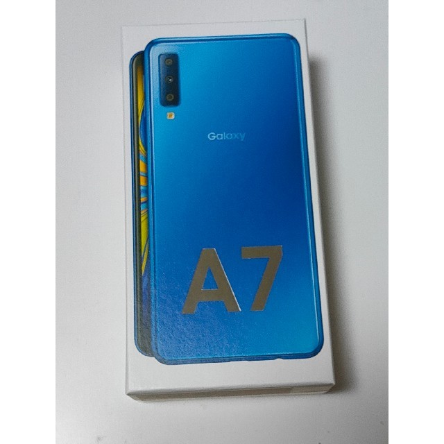 ギャラクシー Galaxy A7 ブルー 64GB simフリー