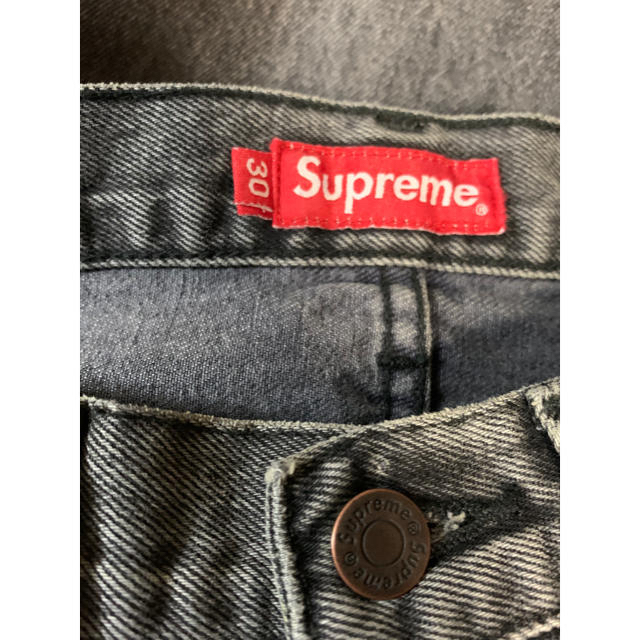 パンツ新品 20ss Supreme Washed Regular Jean 黒 30