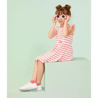 プチバトー(PETIT BATEAU)のはなたん様専用♡5ans プチバトー マリニエール半袖ワンピース_キッズ(ワンピース)