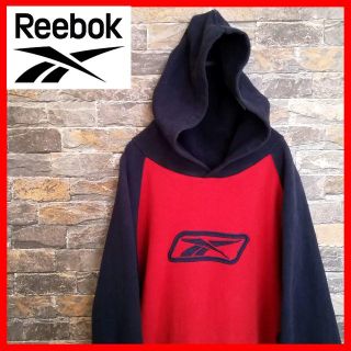 リーボック(Reebok)の⭐『リーボック』 『Reebok』デカ ロゴ パーカー スウェット ジャージ 赤(パーカー)