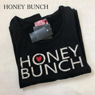 ハニーバンチ(Honey Bunch)の新品⭐︎ハニーバンチ⭐︎ビジューロゴTシャツ⭐︎ストレッチ⭐︎長袖(Tシャツ(長袖/七分))