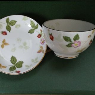 ウェッジウッド(WEDGWOOD)のWEDGWOODワイルドストロベリー　ジャパニーズ湯呑み!(グラス/カップ)