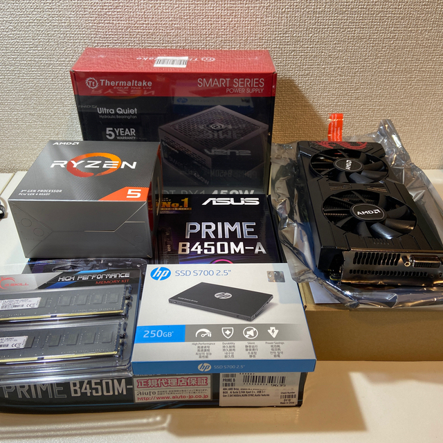 自作パソコン　ゲーミングPC　Ryzen5 3600