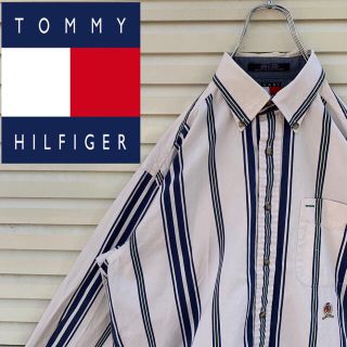 トミーヒルフィガー(TOMMY HILFIGER)のトミーヒルフィガー マルチストライプ ボタンシャツ 90s ゆるだぼ かわいい(シャツ)