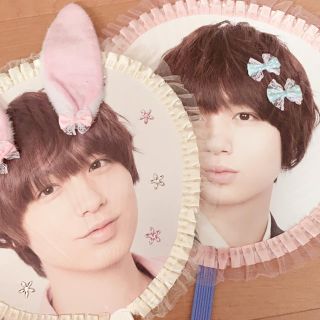 ヘイセイジャンプ(Hey! Say! JUMP)の伊野尾慧 デコうちわ I/O  インプットアウトプット 2枚セット(アイドルグッズ)