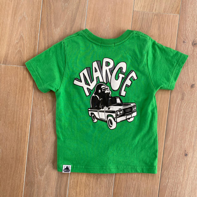 XLARGE(エクストララージ)のX-LARGE KIDS グリーン　Tシャツ　100㎝ キッズ/ベビー/マタニティのキッズ服男の子用(90cm~)(Tシャツ/カットソー)の商品写真