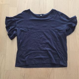 ユニクロ(UNIQLO)のユニクロ フリルスリーブT(Tシャツ(半袖/袖なし))