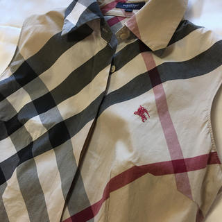 バーバリー(BURBERRY)のバーバリー　レディースノースリーブシャツ(シャツ/ブラウス(半袖/袖なし))