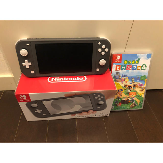 Nintendo Switch Liteグレー　あつまれどうぶつの森