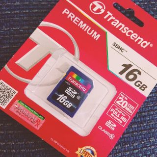 トランセンド(Transcend)の【新品未開封】SD HCカード 16GB(PC周辺機器)