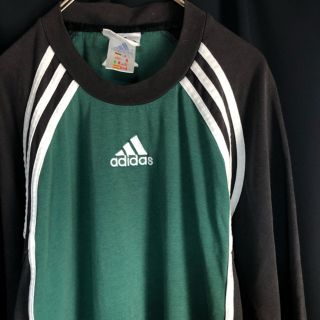 アディダス(adidas)の90’s 古着 Adidas パフォーマンスロゴ スリーライン Tシャツ(Tシャツ/カットソー(半袖/袖なし))