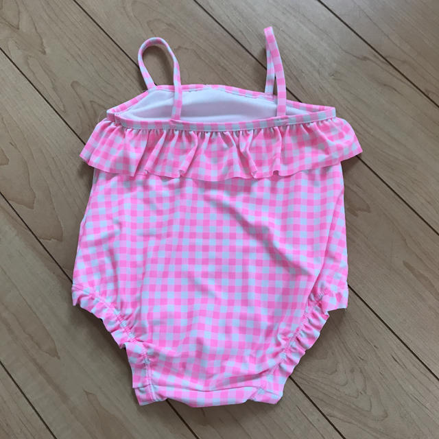 babyGAP(ベビーギャップ)の値下げ！新品★ 80cm gap 水着 チェック ピンク　ワンピース キッズ/ベビー/マタニティのベビー服(~85cm)(水着)の商品写真