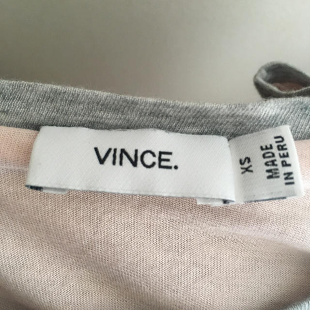 Vince(ビンス)のVINCE Tシャツ　XS グレー　ジム　ヨガ レディースのトップス(Tシャツ(半袖/袖なし))の商品写真