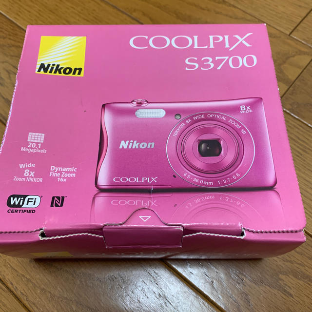 Nikon(ニコン)のNikon デジタルカメラ COOLPIX S3700 ピンク S3700PK スマホ/家電/カメラのカメラ(コンパクトデジタルカメラ)の商品写真