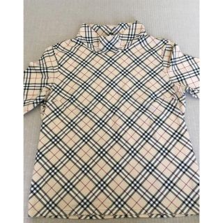 バーバリー(BURBERRY)のバーバリー　ハイネック　ノバ　チェック　Tシャツ　美品(Tシャツ(半袖/袖なし))