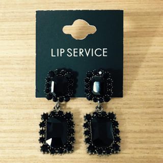 リップサービス(LIP SERVICE)のピアス【LIP SERVICE】新品 黒(ピアス)