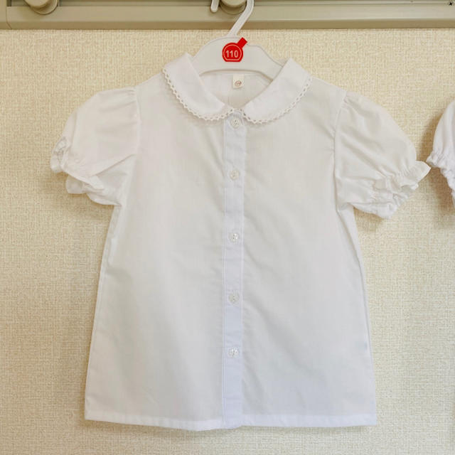 西松屋(ニシマツヤ)の半袖ブラウス♡新品未使用 キッズ/ベビー/マタニティのキッズ服女の子用(90cm~)(ブラウス)の商品写真