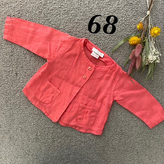 ZARA KIDS(ザラキッズ)のザラホーム　ベビー　カーディガン　68 女の子 キッズ/ベビー/マタニティのベビー服(~85cm)(カーディガン/ボレロ)の商品写真